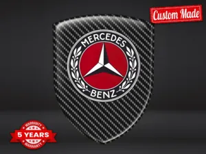Mercedes Sticker Porte Auto Sport Étoile Personnalisable